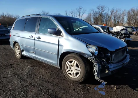 2007 Honda Odyssey Exl из США, поврежденный, VIN 5FNRL38757B127159